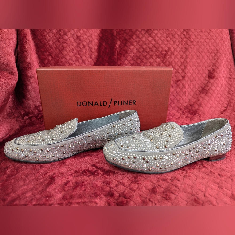 Donald Pliner Jeweled Loafer Shoes 8.5